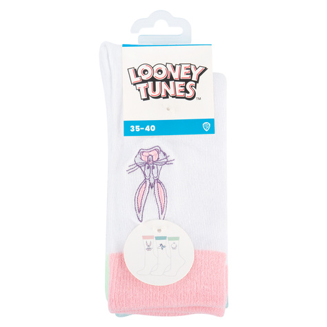 Set di 3 calzini da donna SOXO | calzini felici | Looney Tunes | regalo | colori