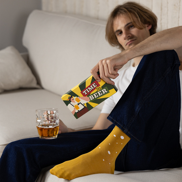 Calzini da uomo color birra SOXO - 3 paia