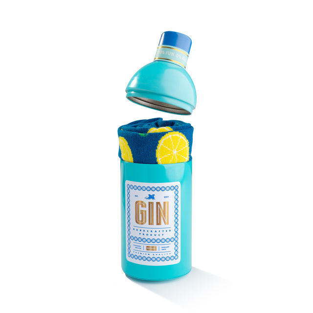 Calze colorate da uomo SOXO Gin in bottiglia 