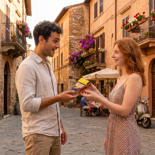 Calzini colorati da uomo e da donna SOXO con pizza in scatola | regalo per un uomo | regalo per donna