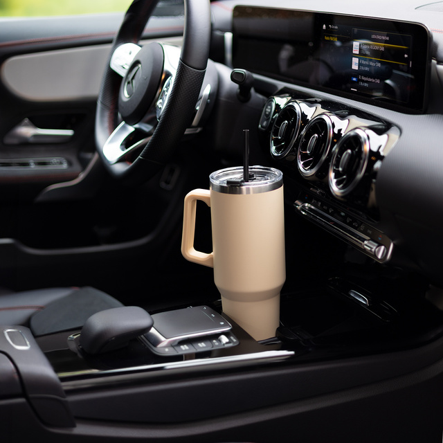 Tazza termica Momo Way da 1200 ml, beige