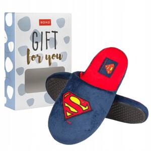 Pantofole da uomo SOXO Superman DC Comics | in una confezione regalo