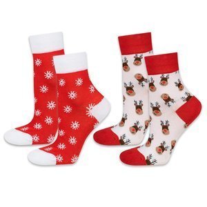 Set di 2 calzini da donna SOXO GOOD STUFF colorati, regalo di Natale per le feste