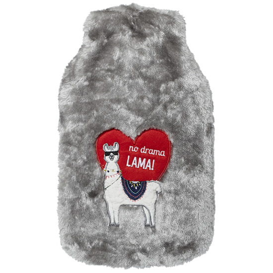 Grande borsa dell'acqua calda grigia 1.8L SOXO con coperchio LAMA