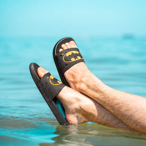 Infradito da spiaggia da donna per uomo SOXO Batman | Perfetto per una vacanza al mare e una piscina | Materiale in gomma