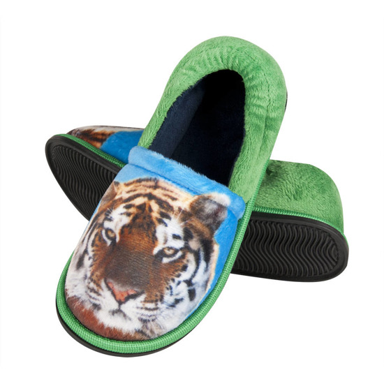 Pantofole per bambini SOXO foto tigre, ragazzi