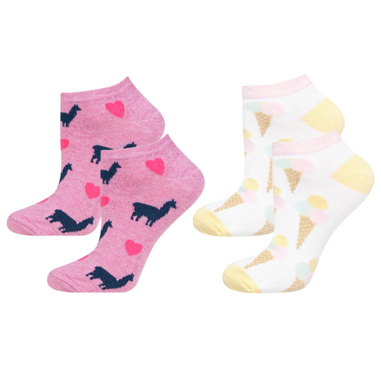Set di 2 calzini da donna colorati SOXO - un regalo