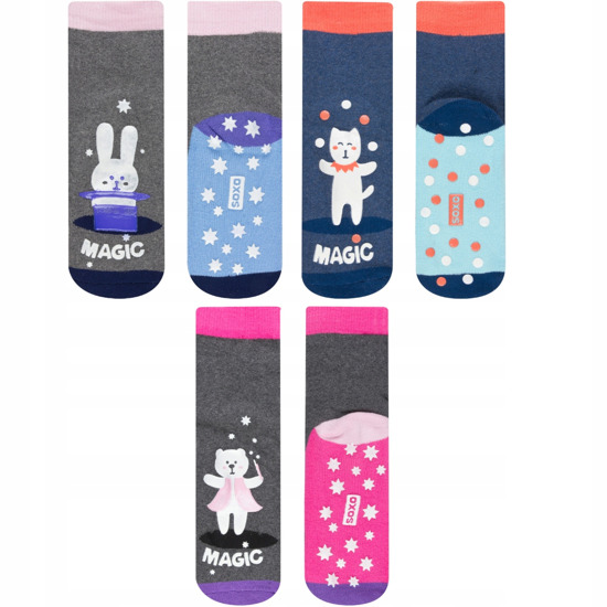 Set di 3 calzini colorati per bambini in cotone SOXO