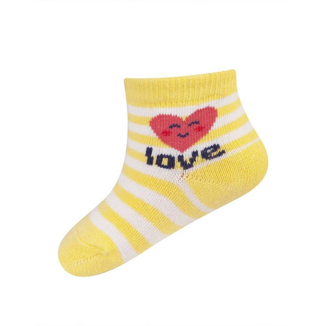 Set di 6 calzini SOXO bianchi per bambini con scritte in ABS