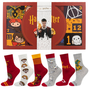Calendario dell'Avvento Harry Potter | idea regalo per lei | giorno di San Nicola | Set di 6 calzini da donna SOXO
