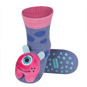 Calzini colorati SOXO per bambini con sonaglio e mostro ABS