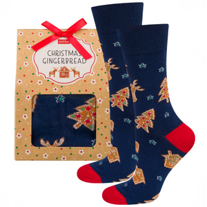 Calzini colorati in cotone SOXO | Pan di zenzero ricoperti di cioccolato | regalo per lui | regalo di Natale