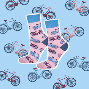 Calzini da bicicletta colorati SOXO GOOD STUFF da donna in cotone