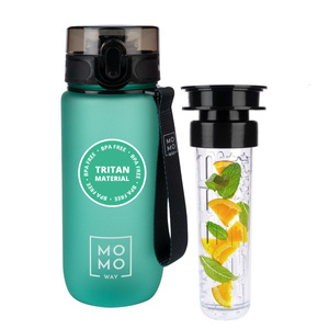 MOMO WAY Borraccia verde | resistente e pratica | BPA free | Tritan