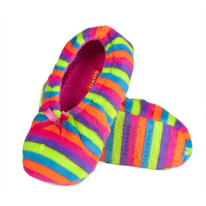 Pantofole da donna ballerine SOXO suola ABS multicolore in colori fluo