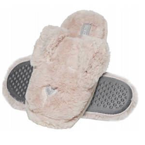 Pantofole rosa da donna SOXO doggy con suola rigida in TPR 