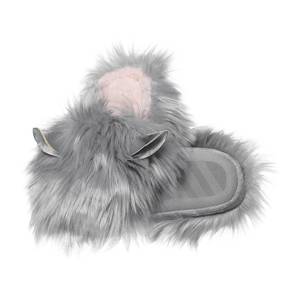 SOXO Pantofole da donna "Furball" grigie