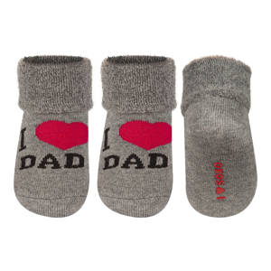 SOXO calzini grigi per bambini con scritte regalo
