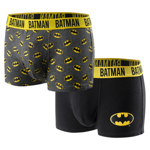 Set di 2 boxer di Batman | Idea regalo | giorno del ragazzo | Mutandine di cotone