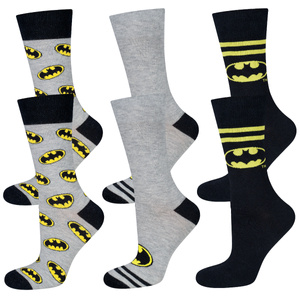 Set di 3 calzini da uomo | Batman DC Comics | per un regalo | colori