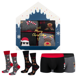 Set regalo uomo Soxo | 2x calzini di Natale | 2x boxer di Natale | regalo per Babbo Natale | per lui | Set divertente