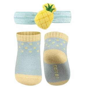 Un set di calzini per bambini SOXO blu con fascia con ananas